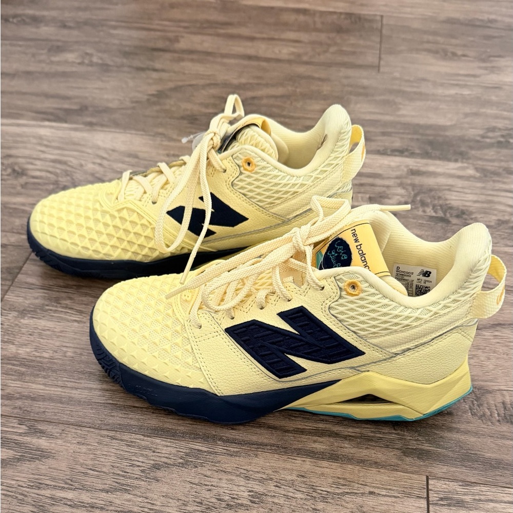 New Balance Yellow and Navy Athletic Shoes